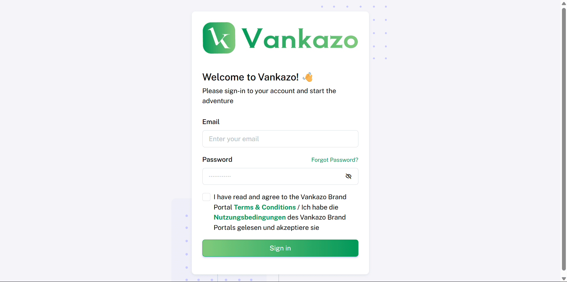 Vankazo Dashboard
